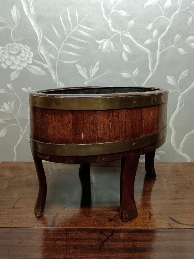 A Mahogany and Brass Bound Wine Cooler Jardiniere  (6).jpg